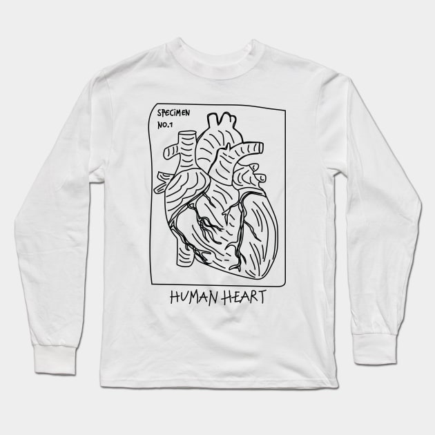 Human Heart Long Sleeve T-Shirt by DreixLord